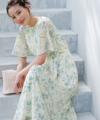 エニィシィス　ワンピース any SiS(エニィスィス)の【洗える】シアーパターン ワンピース