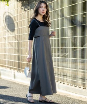 集英社HAPPY PLUS STOREany SiS（エニィスィス）/【洗える・2SET】カットデザインスタイルアップ ワンピース×ニット