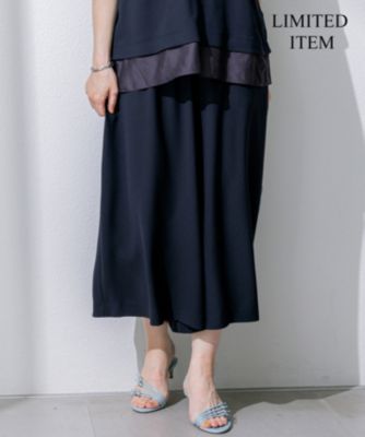 集英社HAPPY PLUS STORE23区 L（ニジュウサンク エル）/【Lサイズ限定/吸水速乾/UVカット/接触冷感/】ストレッチジョーゼット ガウチョパンツ