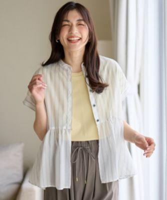 集英社HAPPY PLUS STOREany FAM（エニィファム）/【洗濯機可】半袖ティアードブラウス