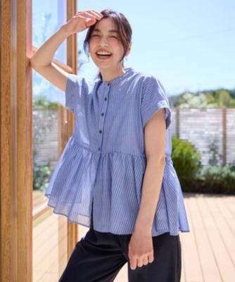 集英社HAPPY PLUS STOREany FAM（エニィファム）/【洗濯機可】半袖ティアードブラウス