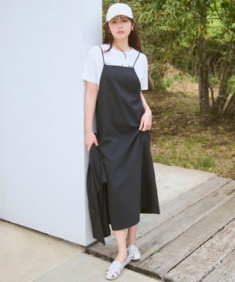 集英社HAPPY PLUS STOREany FAM（エニィファム）/【洗濯機可/セットアップ可/UVケア/速乾/イージーケア】サラサラテックリネンキャミソールワンピース