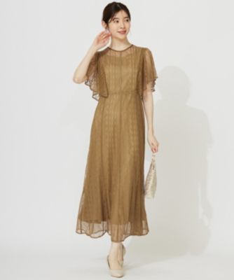 ANY SIS(エニィスィス)の【洗える】ストライプレーシー ドレス通販