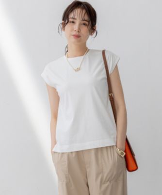 集英社HAPPY PLUS STORE組曲（クミキョク）/【接触冷感・UVケア】フレンチスリーブカットソー