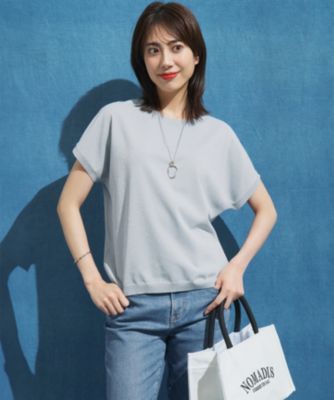 集英社HAPPY PLUS STORE23区（ニジュウサンク）/【洗える】レーヨンポリエステルストレッチ プルオーバー ラメニット