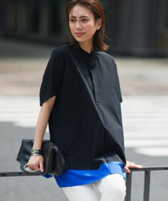 集英社HAPPY PLUS STOREICB L（アイシービー　エル）/【接触冷感・UVカット・洗える】 RENUソフトタイプライター ブラウス