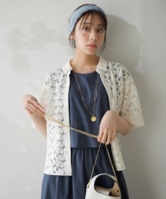 集英社HAPPY PLUS STOREany SiS（エニィスィス）/【洗える】レース シャツ