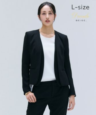 集英社HAPPY PLUS STOREBEIGE，（ベイジ）/【洗える・L-size】CINDY / ダブルカラージャケット