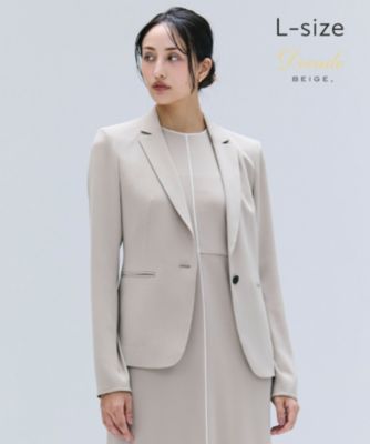 集英社HAPPY PLUS STOREBEIGE，（ベイジ）/【洗える・L-size】CINDY / テーラードジャケット