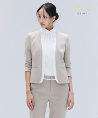 集英社HAPPY PLUS STOREBEIGE，（ベイジ）/【洗える】CINDY / ダブルカラージャケット