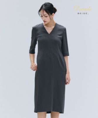 BEIGE,(ベイジ)の【洗える】CINDY / Vネックハーフスリーブ BEIGE,(ベイジ)の【洗える】CINDY / Vネックハーフスリーブ