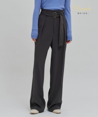 集英社HAPPY PLUS STOREBEIGE，（ベイジ）/【洗える・L-size】CINDY / ワイドパンツ