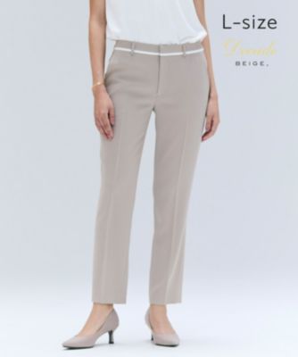 集英社HAPPY PLUS STOREBEIGE，（ベイジ）/【洗える・L-size】CINDY / クロップドパンツ
