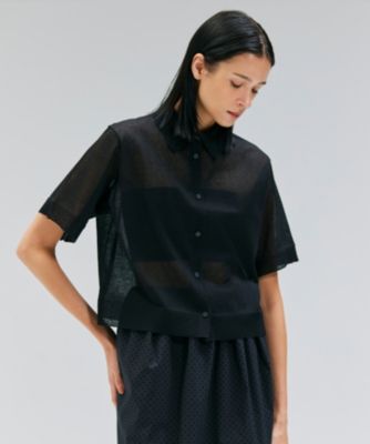 集英社HAPPY PLUS STOREBEIGE，（ベイジ）/【洗える・Oggi10月号掲載】MILANO / リネン混シアーポロカラーニット