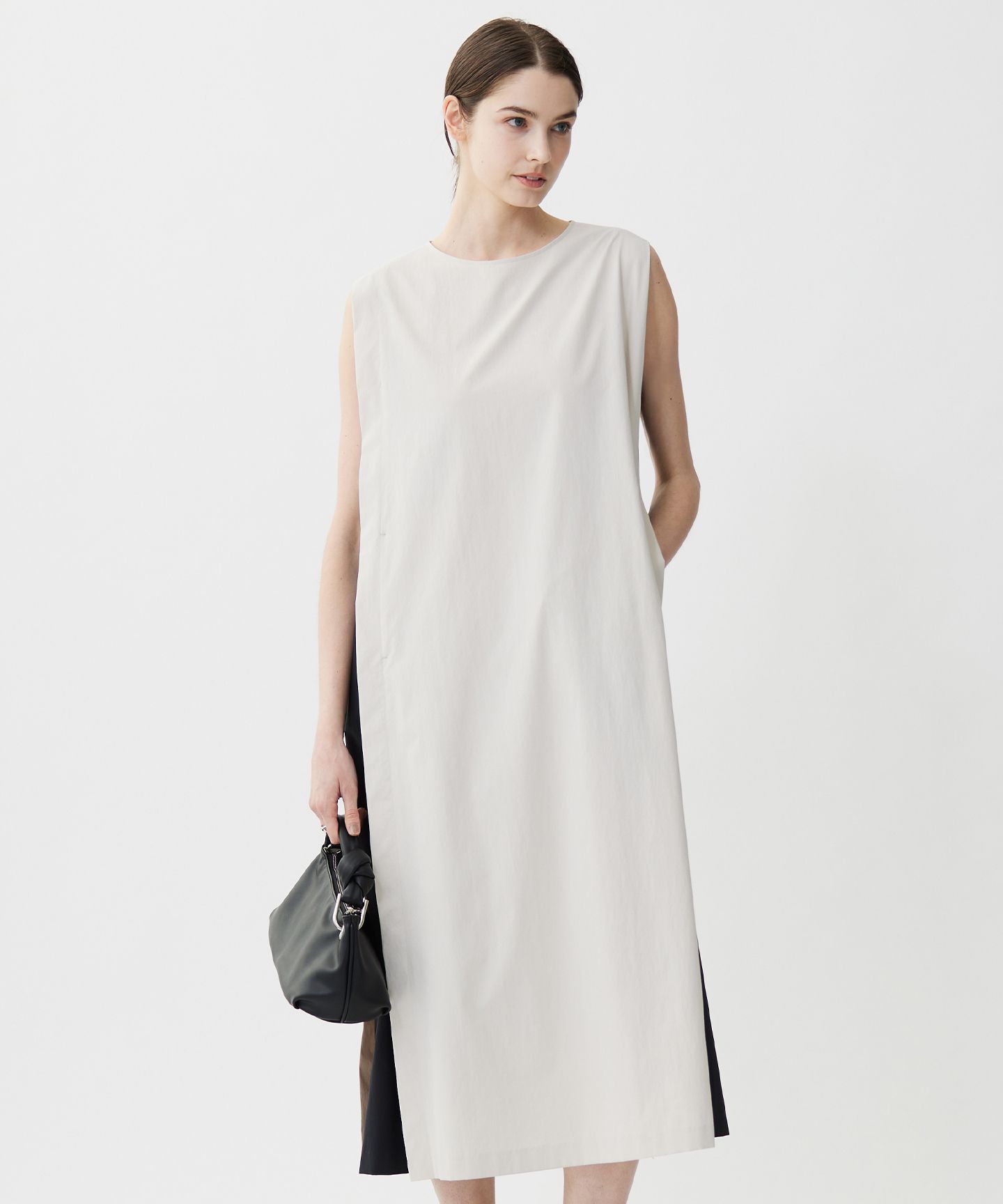 ICB(アイシービー)/【接触冷感・UVカット・洗える】RENUソフトタイプライター バイカラーワンピース