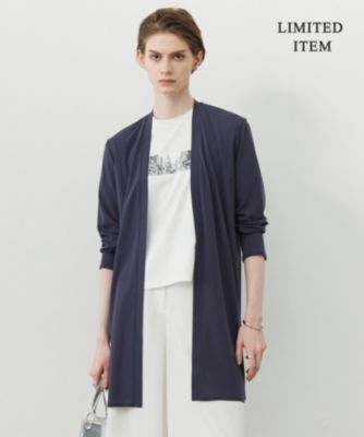 【新品】icb ロングカーディガン　L ICB L(アイシービー エル)の【WEB限定・接触冷感・洗える