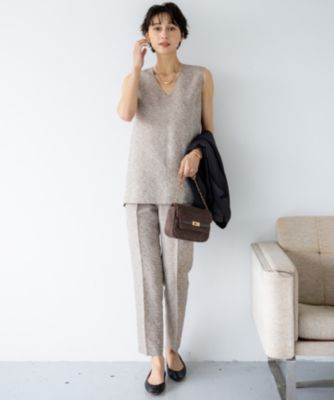 集英社HAPPY PLUS STORE23区 L（ニジュウサンク エル）/【一部店舗限定/洗える】リネンライクジャカード セットアップ