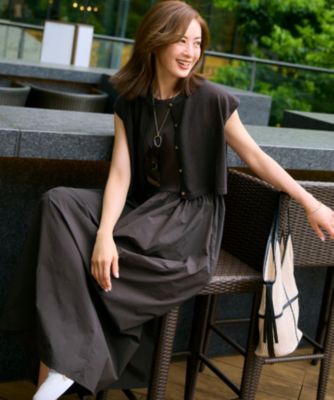 集英社HAPPY PLUS STORE23区（ニジュウサンク）/【Oggi8月号掲載/洗える】ニットレイヤード ワンピース