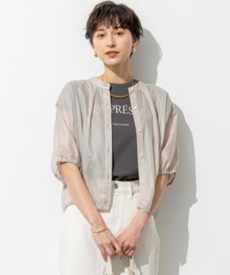集英社HAPPY PLUS STORE23区（ニジュウサンク）/【洗える】ソフトシアーフィルム コンパクト ブラウス