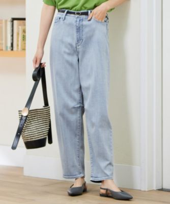自由区☆ウスカルデニム☆テーパード☆ストレート 洗える】ウスカルデニム ワイドパンツ / 自由区 | ファッション