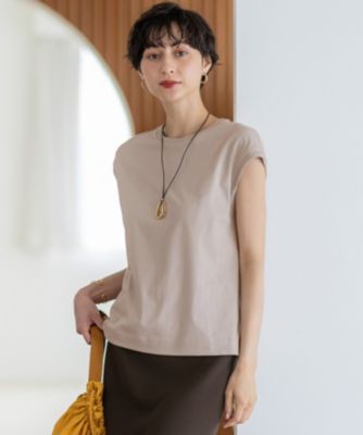集英社HAPPY PLUS STORE23区（ニジュウサンク）/【洗える】コンパクトヤーン フレンチスリーブ Tシャツ