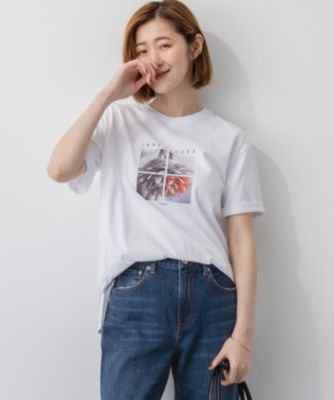 集英社HAPPY PLUS STORE23区（ニジュウサンク）/【洗える】JANE PACKERコラボ フォトプリント Tシャツ