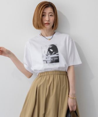集英社HAPPY PLUS STORE23区 S（ニジュウサンク エス）/【洗える】JANE PACKERコラボ フォトプリント Tシャツ