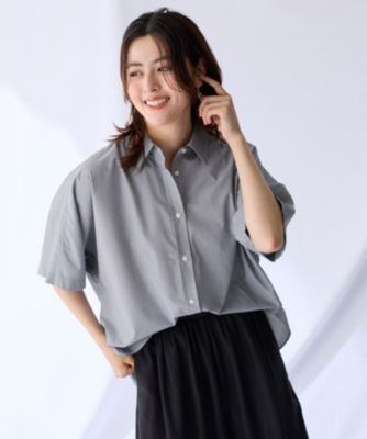 集英社HAPPY PLUS STOREany FAM（エニィファム）/【接触冷感/UVカット/抗菌防臭/速乾】エニィファンクション半袖シャツブラウス