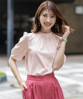 集英社HAPPY PLUS STOREany SiS（エニィスィス）/【洗える】フリルネックスタンド ブラウス