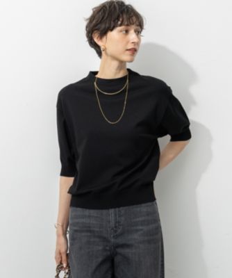 集英社HAPPY PLUS STORE23区 L（ニジュウサンク エル）/【洗える/吊り干しOK】ヴィスコースストレッチ パフスリーブ ニット
