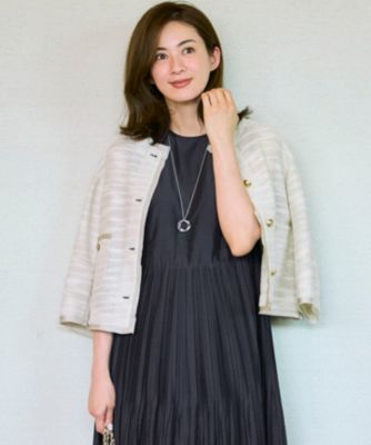 集英社HAPPY PLUS STORE23区 S（ニジュウサンク エス）/サマーツイード 7分袖 ジャケット