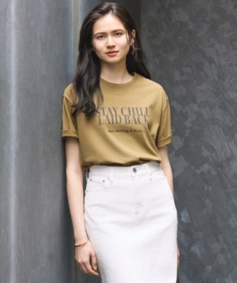 集英社HAPPY PLUS STORE23区（ニジュウサンク）/【SLOW/一部店舗限定】MVSコットン ロゴTシャツ
