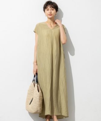 集英社HAPPY PLUS STORE23区 S（ニジュウサンク エス）/【SLOW/一部店舗限定】ナチュラルピケワッシャー ワンピース