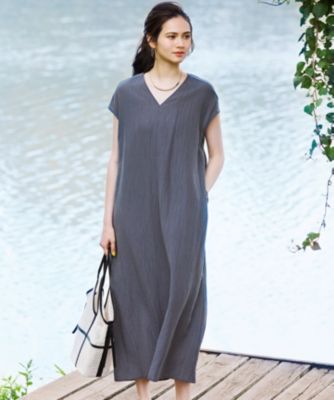 集英社HAPPY PLUS STORE23区（ニジュウサンク）/【SLOW/一部店舗限定】ナチュラルピケワッシャー ワンピース