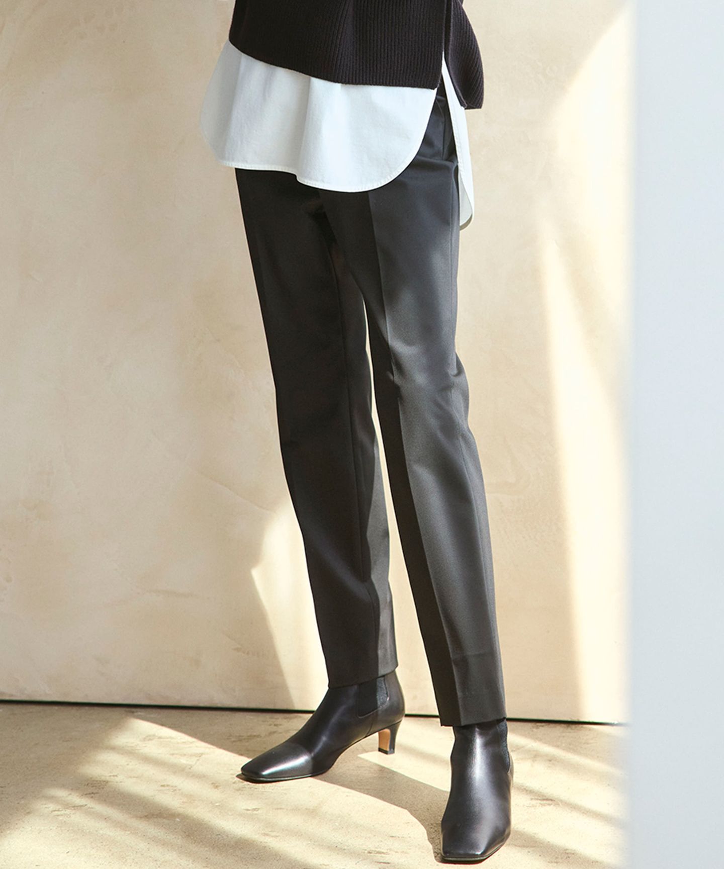 23区 S(ニジュウサンク エス)/【撥水加工/洗える】ドライ2WAYストレッチ テーパード パンツ