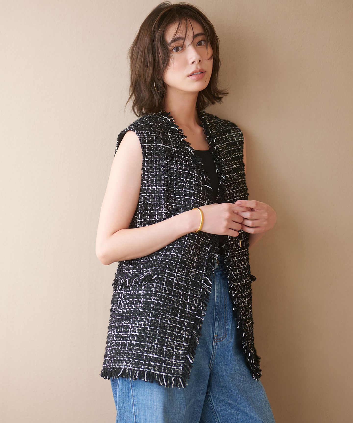 23区 S(ニジュウサンク エス)/【GLOW10月号掲載】GIOLICA オータム ツイード ジレ