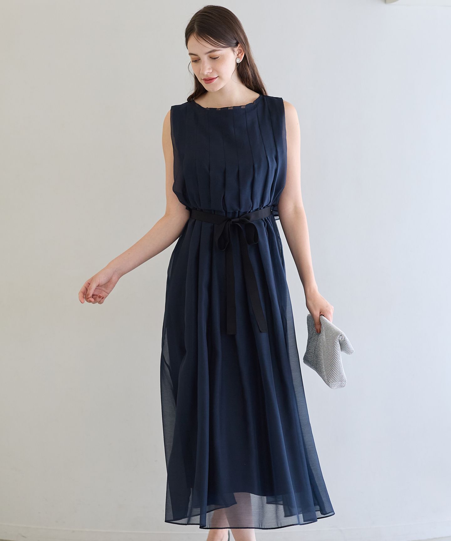 23区 S(ニジュウサンク エス)/【APPLAUDIR】グロッシーオーガンザ ドレス