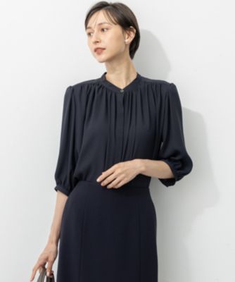銀座アナナス ブラウス新品未使用 アニュアンス anuans バルーンギャザーブラウス （BLACK