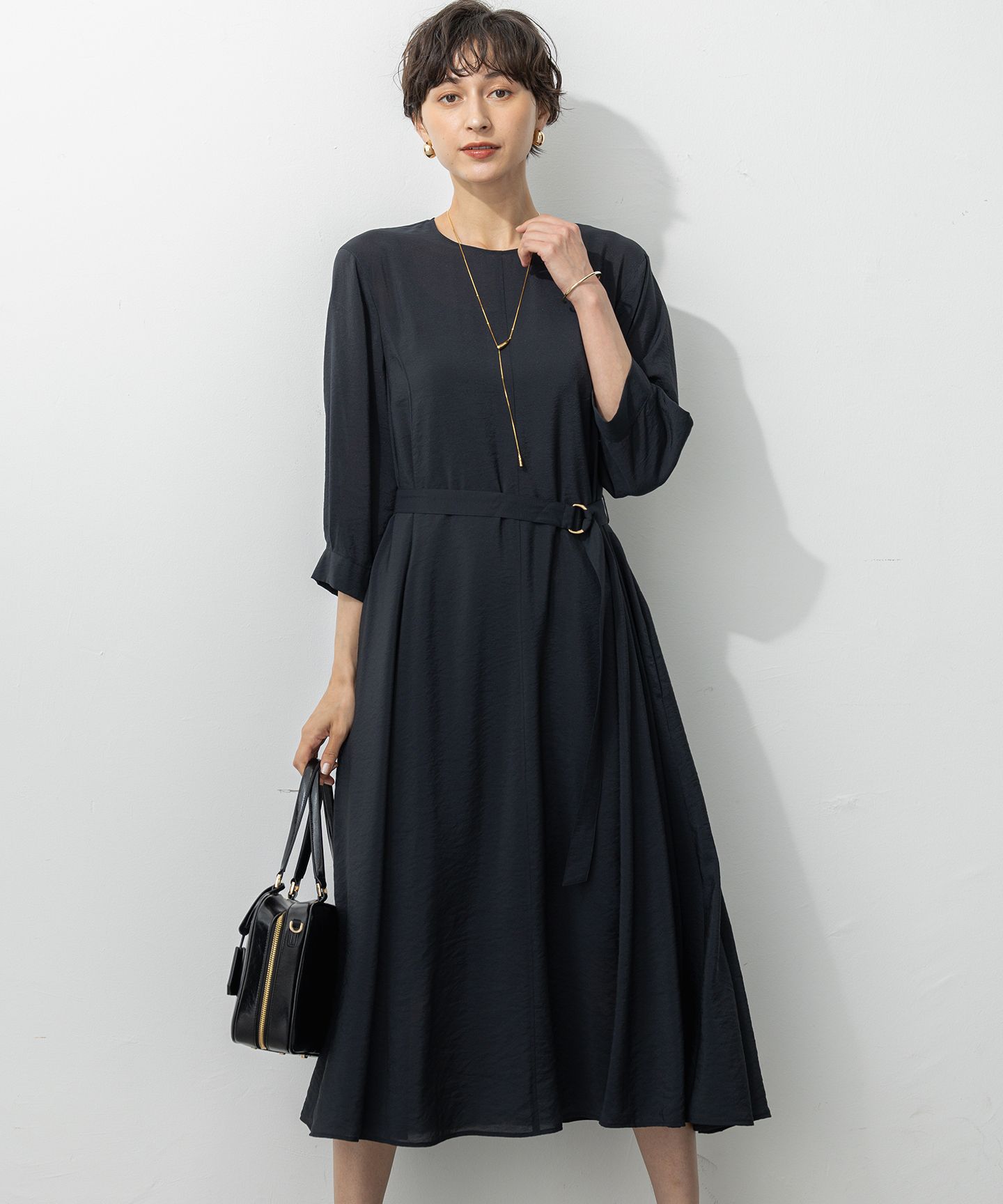 23区 L(ニジュウサンク エル)/シアースパンオーガンジー ワンピース