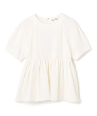集英社HAPPY PLUS STOREBEIGE，（ベイジ）/【洗える】ACHILLEA / ペプラムバックファスナーブラウス