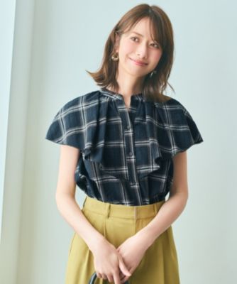 集英社HAPPY PLUS STOREany SiS（エニィスィス）/【洗える】サッカーチェック ブラウス
