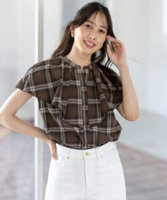 集英社HAPPY PLUS STOREany SiS（エニィスィス）/【洗える】サッカーチェック ブラウス