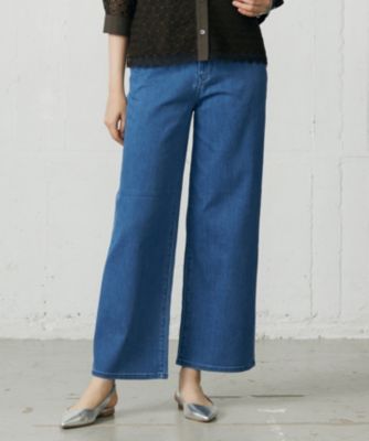 自由区(ジユウク)のウスカルデニムワイドストレート パンツ通販