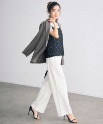 自由区☆ウスカルデニム☆テーパード☆ストレート 自由区(ジユウク)のウスカルデニムワイドストレート パンツ通販