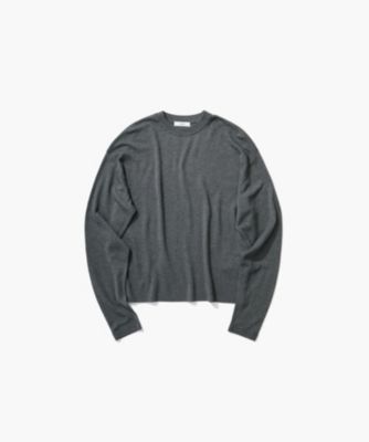 ATON(エイトン)のGARMENT DYED CASHMERE SILK | クルーネック