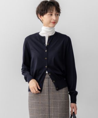 集英社HAPPY PLUS STORE23区 L（ニジュウサンク エル）/【洗える】サステナブルウール ベーシック カーディガン