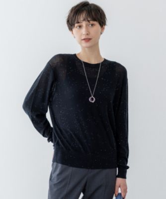 集英社HAPPY PLUS STORE23区 L（ニジュウサンク エル）/【洗える】シアースパンコール ニット