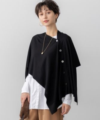 集英社HAPPY PLUS STORE23区 L（ニジュウサンク エル）/【洗える】コンパクトウール マルチウェイ ニットポンチョ
