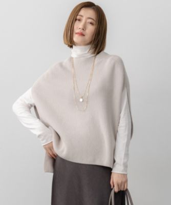 集英社HAPPY PLUS STORE23区（ニジュウサンク）/【洗える】コットンリリー モックネックニットベスト