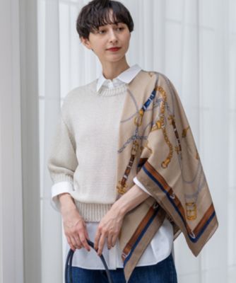 集英社HAPPY PLUS STORE23区 S（ニジュウサンク エス）/【洗える】ルレックスバルキー5分袖 ラメ ニット